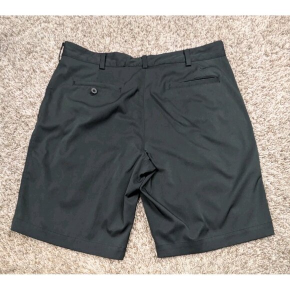 Nike Golf Dri-Fit Shorts Mens 36 Black Flat Front 11" Inseam Performance - Picture 2 of 7